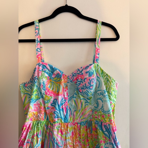 Lilly Pulitzer Colorful Floral Sundress size 14 - Picture 2 of 5